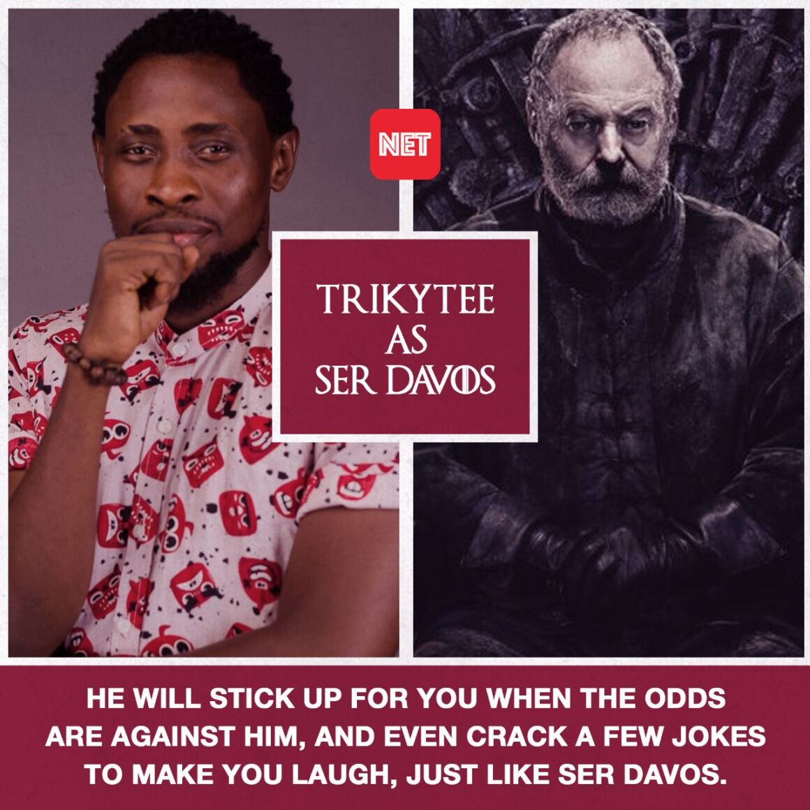 TrikyTee as Ser Davos
