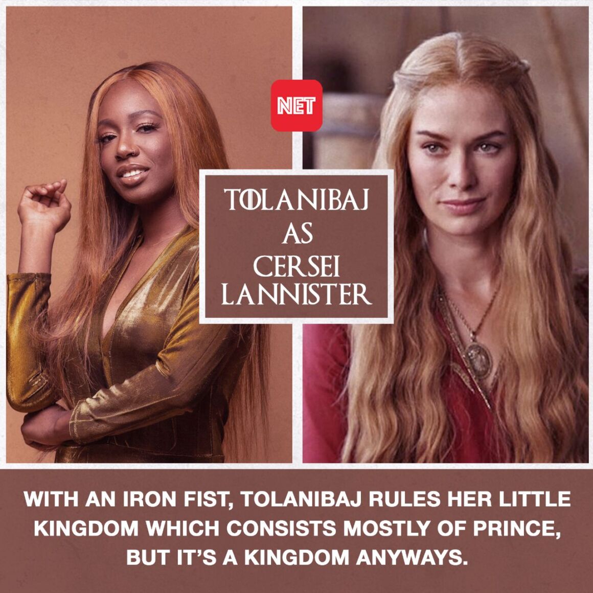 Tolanibaj as Cersei Lannister